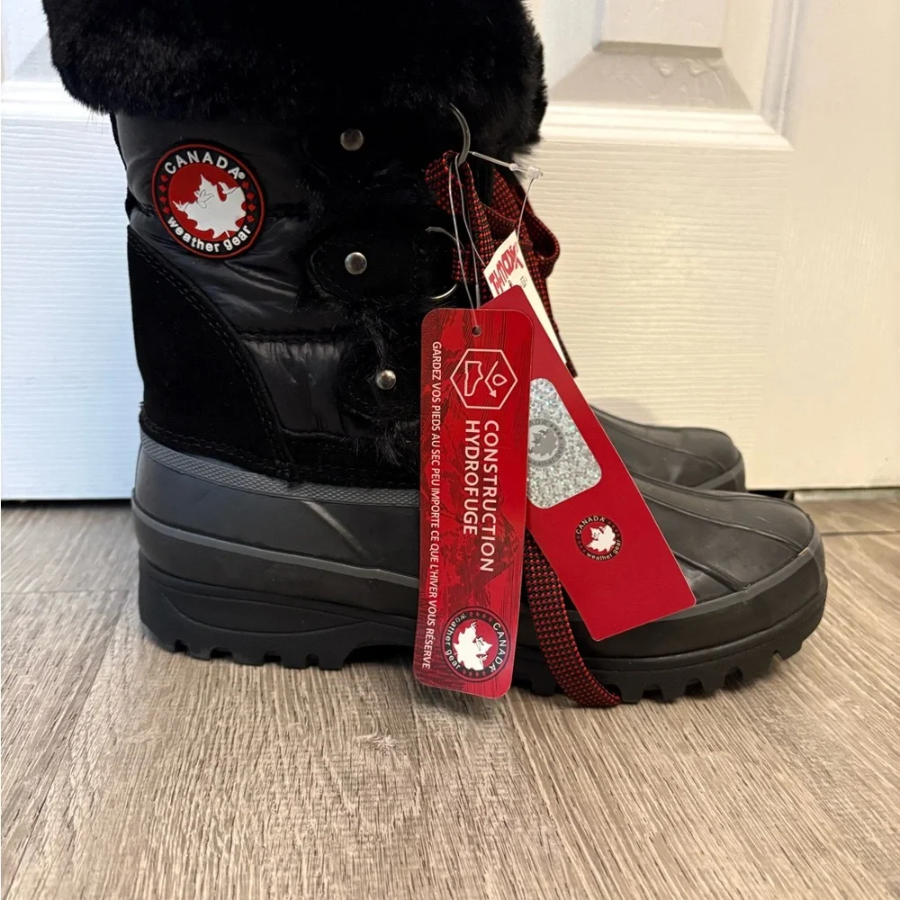 Canada Weather Gear Women's Black Winter Boots - Picture 1 of 4